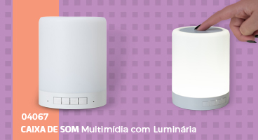 Caixa de som multímida com luminária BG04067